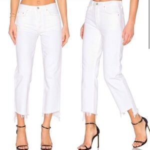 GRLFRND Helena White Jeans In Sweet City Woman